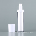 luxury round  white cosmetic airless bottle acrylic